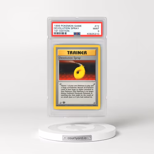 1999 Pokémon Game #72 Devolution Spray - 1st Edition (PSA 9 MINT)