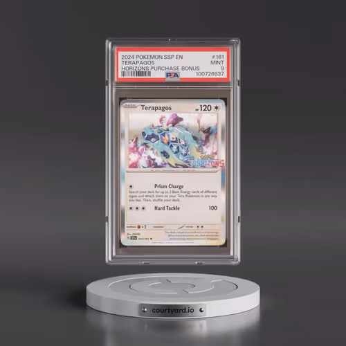2024 Pokémon Ssp EN-Surging Sparks #161 Terapagos - Pokemon Horizons Purchase Bonus (PSA 9 MINT)