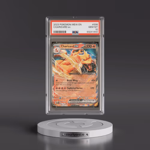 2023 Pokémon Mew EN-151 #006 Charizard EX - Holo (PSA 10 GEM MINT)