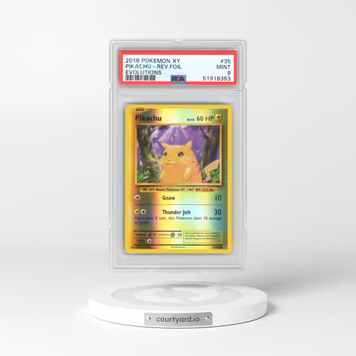 2016 Pokémon XY Evolutions #35 Pikachu - Reverse Foil (PSA 9 MINT)