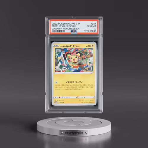 2022 Pokémon S Promo #214 Mischievous Pichu - Graniph Purchase Campaign (PSA 10 GEM MINT)
