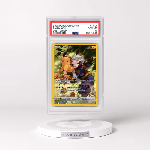 2022 Pokémon Sword & Shield Lost Origin #TG05 Pikachu - Full Art (PSA 10 GEM MINT)