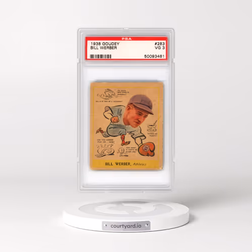 1938 Goudey #283 Bill Werber (PSA 3 VG)