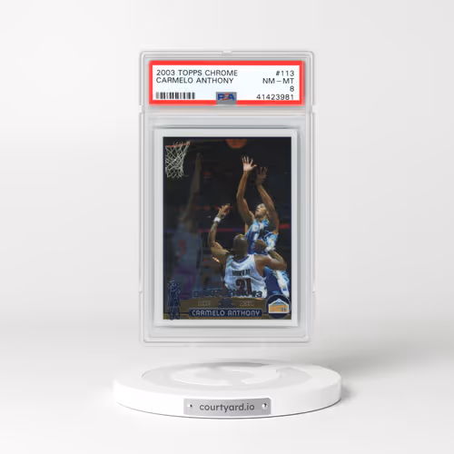 2003 Topps Chrome #113 Carmelo Anthony (PSA 8 NM-MT)