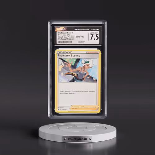 2017 Black Star Promos - Sword & Shield #SWSH167 Professor Burnet - Professor Program (CGC 7.5 NM+)