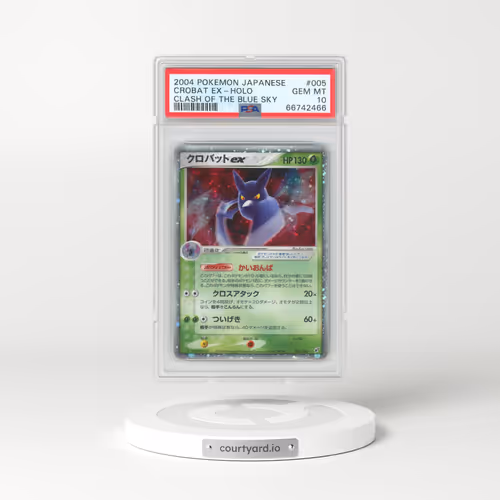 2004 Pokémon Clash of the Blue Sky #005 Crobat EX - Holo Holo (PSA 10 GEM MINT)