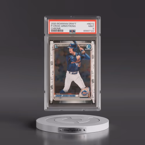 2020 Bowman Draft #BD72 Pete Crow-Armstrong - Chrome (PSA 9 MINT)