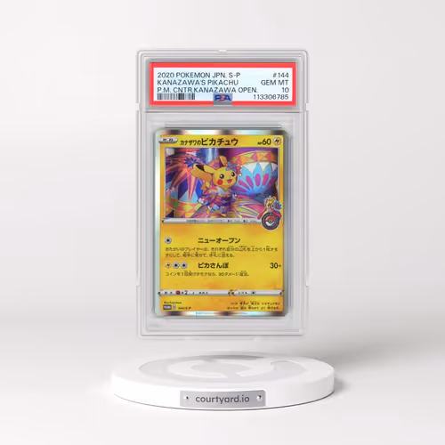 2020 Pokémon S Promo #144 Kanazawa's Pikachu - Pokemon Center Kanazawa Opening (PSA 10 GEM MINT)