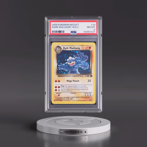 2000 Pokémon Rocket #10 Dark Machamp - Holo (PSA 8 NM-MT)