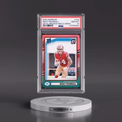 2024 Panini Donruss #318 Ricky Pearsall - Optic Preview-Red & Green (PSA 10 GEM MINT)
