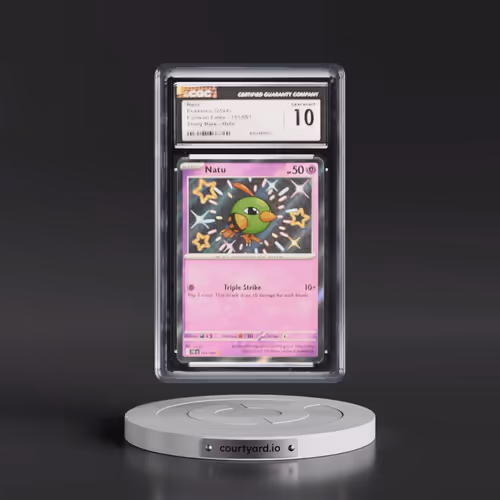 2024 Pokémon Paf EN-Paldean Fates #151 Natu - Shiny Rare (CGC 10 GEM MINT)