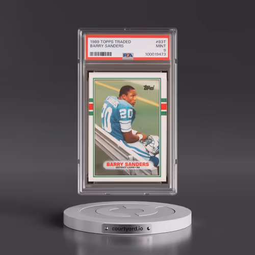 1989 Topps Traded #83T Barry Sanders (PSA 9 MINT)