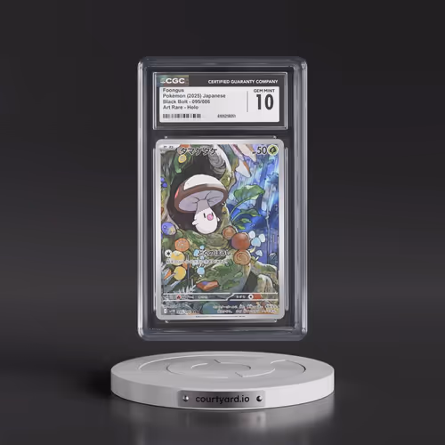 2025 Black Bolt - sv11B #095/086 Foongus - Art Rare Holo (CGC 10 GEM MINT)