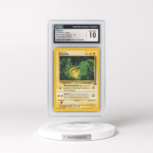 1999 Black Star Promos #27 Pikachu - The Power of One (CGC 10 GEM MINT)