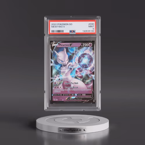 2022 Pokémon Go #030 Mewtwo V - Holo (PSA 9 MINT)
