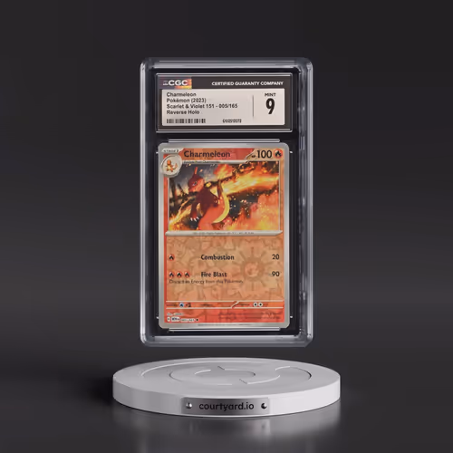 2023 Scarlet & Violet 151 - MEW EN #005/165 Charmeleon - Reverse Holo (CGC 9 MINT)