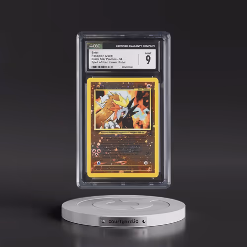 1999 Black Star Promos #34 Entei - Reverse Holo Spell of the Unown: Entei () (CGC 9 MINT)