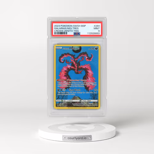 2023 Pokémon Swsh Black Star Promo #284 Galarian Moltres - Crown Zenith Tins (PSA 9 MINT)