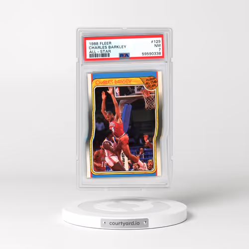 1988 Fleer #129 Charles Barkley - All-Star (PSA 7 NM)