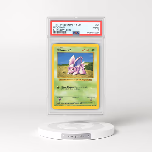 1999 Base Set #55 Nidoran ♂ - Shadowless Shadowless (PSA 9 MINT)
