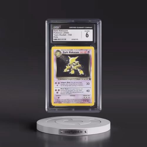 1999 Team Rocket #1/82 Dark Alakazam - Holo (CGC 6 EX-NM)