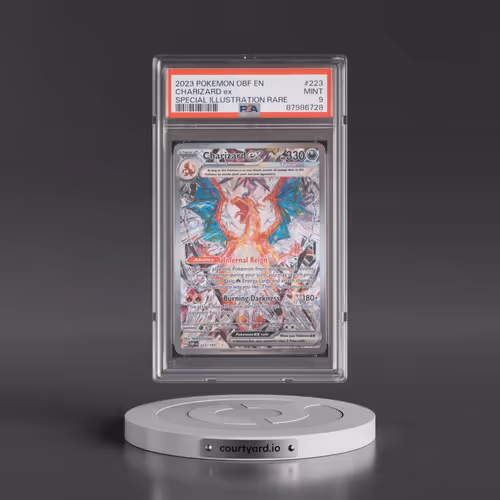 2023 Pokémon Obf EN-Obsidian Flames #223 Charizard EX - Holo Special Illustration Rare (PSA 9 MINT)
