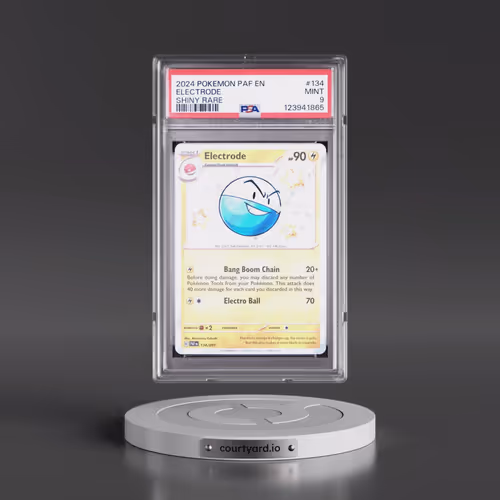 2024 Pokémon Paf EN-Paldean Fates #134 Electrode - Shiny Rare (PSA 9 MINT)