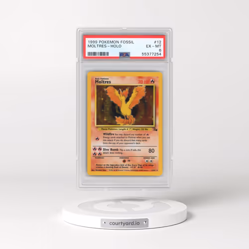 1999 Pokémon Fossil #12 Moltres - Holo (PSA 6 EX-MT)