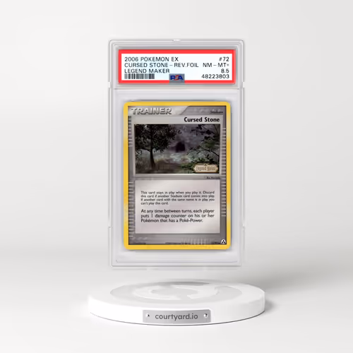 2006 Pokémon EX Legend Maker #72 Cursed Stone - Reverse Foil (PSA 8.5 NM-MT+)