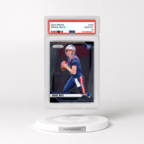 2024 Panini Prizm #329 Drake Maye (PSA 10 GEM MINT)