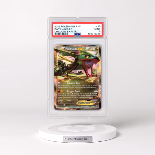 2012 Pokémon Black & White Dragons Exalted #85 Rayquaza EX - Holo (PSA 9 MINT)