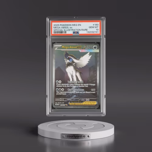 2025 Pokémon Meg EN-Mega Evolution #180 Mega Absol EX - Holo Special Illustration Rare (PSA 10 GEM M