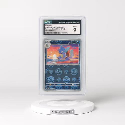 2023 Japanese Pokémon 151 #8 Wartortle - Holo Poke Ball Reverse Holo (CGC 9 MINT)