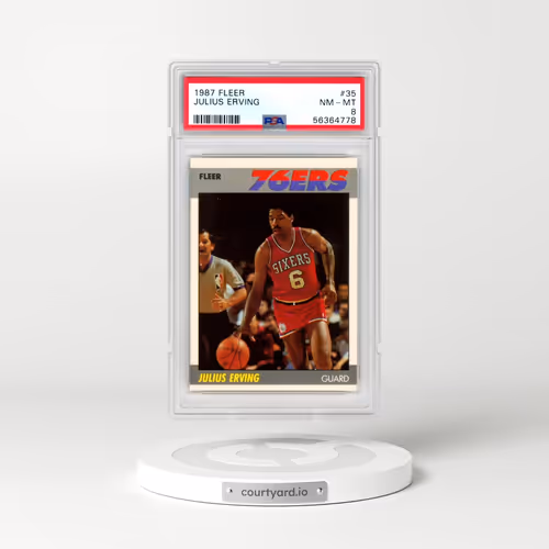 1987 Fleer #35 Julius Erving (PSA 8 NM-MT)