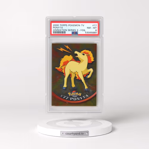 2000 Topps Pokémon TV Animation Series 2 #77 Ponyta - Foil (PSA 8 NM-MT)