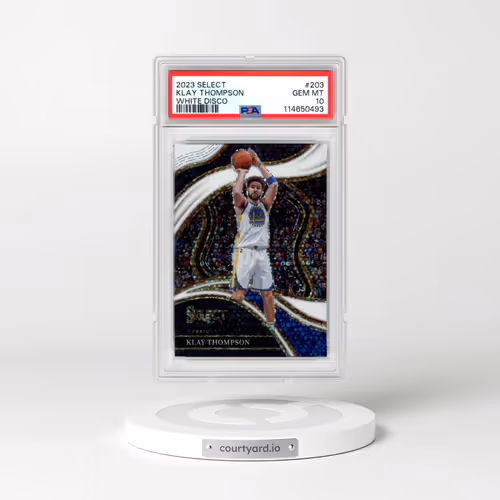 2023 Panini Select #203 Klay Thompson - White Disco (PSA 10 GEM MINT)