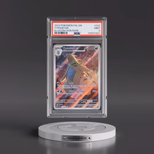 2023 Pokémon Pal EN-Paldea Evolved #222 Tyranitar - Illustration Rare (PSA 9 MINT)