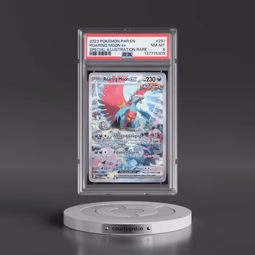 2023 Pokémon Par EN-Paradox Rift #251 Roaring Moon EX - Holo Special Illustration Rare (PSA 8 NM-MT)