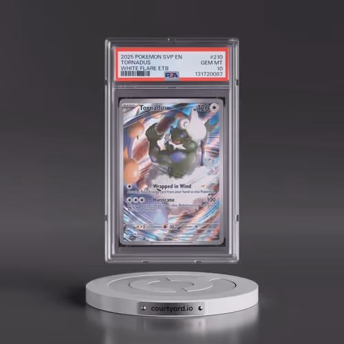 2025 Pokémon Svp EN-SV Black Star Promo #210 Tornadus - White Flare Elite Trainer Box (PSA 10 GEM MI
