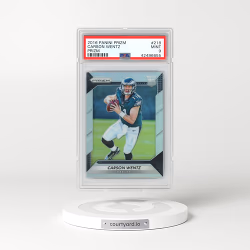 2016 Panini Prizm #218 Carson Wentz - Prizm (PSA 9 MINT)