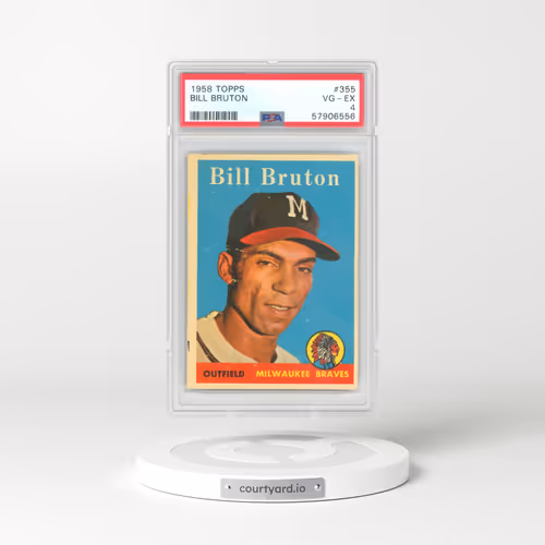 1958 Topps #355 Bill Bruton (PSA 4 VG-EX)
