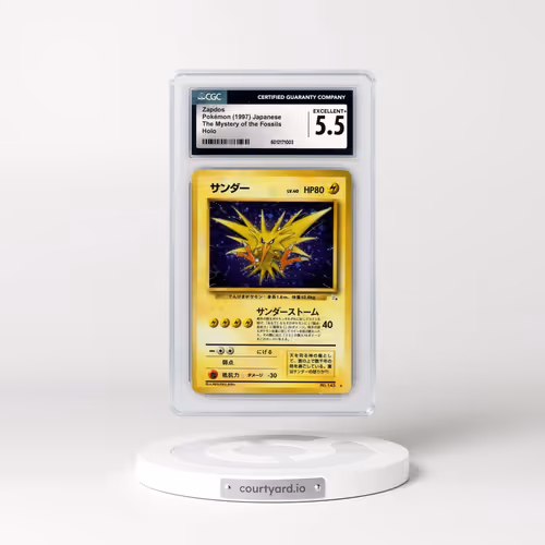 1997 The Mystery of the Fossils Zapdos - Holo (CGC 5.5 EX+)