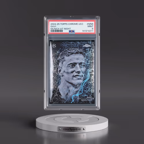 2024-25 Topps Chrome UEFA Club Competitions Munich at Night #MN6 Gavi (PSA 9 MINT)