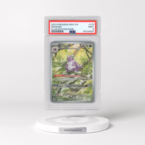2023 Pokémon Mew EN-151 #174 Nidoking - Illustration Rare (PSA 9 MINT)
