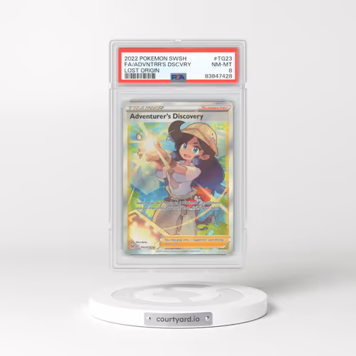 2022 Lost Origin #TG23 Adventurer's Discovery - Full Art Holo (PSA 8 NM-MT)