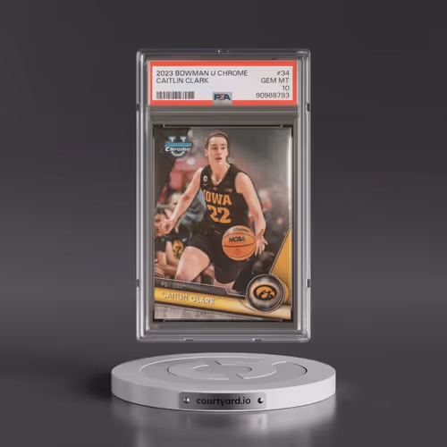 2023 Bowman University Chrome #34 Caitlin Clark (PSA 10 GEM MINT)