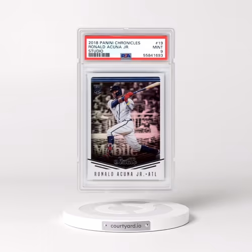 2018 Panini Chronicles Studio #19 Ronald Acuna Jr. (PSA 9 MINT)
