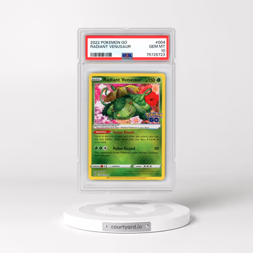 2022 Pokémon Go #004 Radiant Venusaur - Holo (PSA 10 GEM MINT)