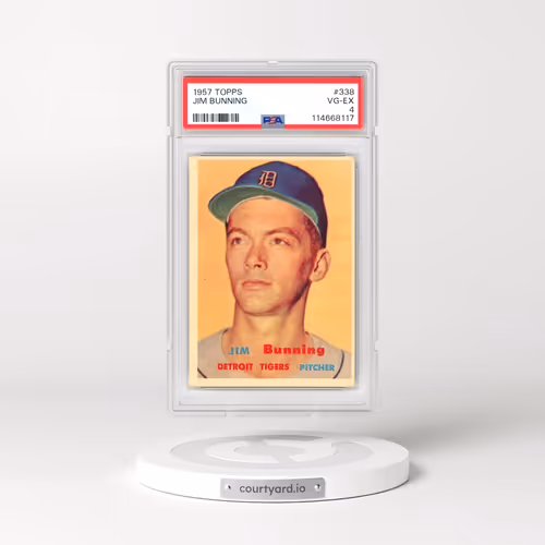 1957 Topps #338 Jim Bunning (PSA 4 VG-EX)