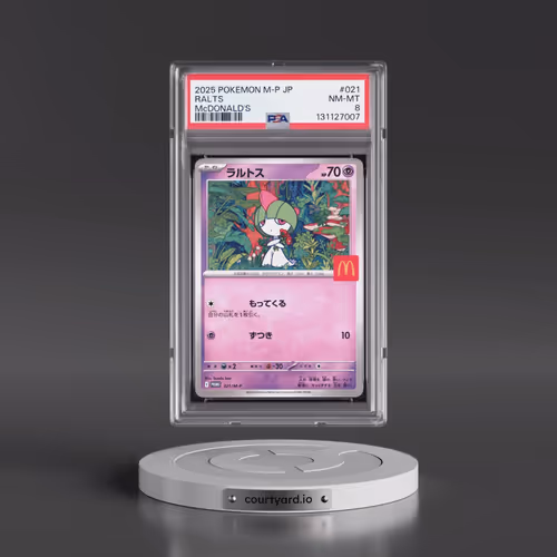 2025 Pokémon M-P Promo #021 Ralts - McDonald's (PSA 8 NM-MT)